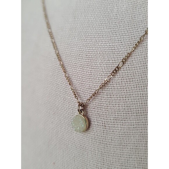 Luna Norte 14K Gold Plated Druzzy Quartz Pendant Necklace - Picture 4 of 10